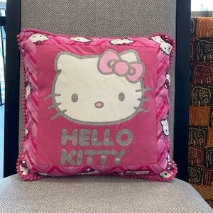 NEW Hello Kitty Glitter Decorative Pillow